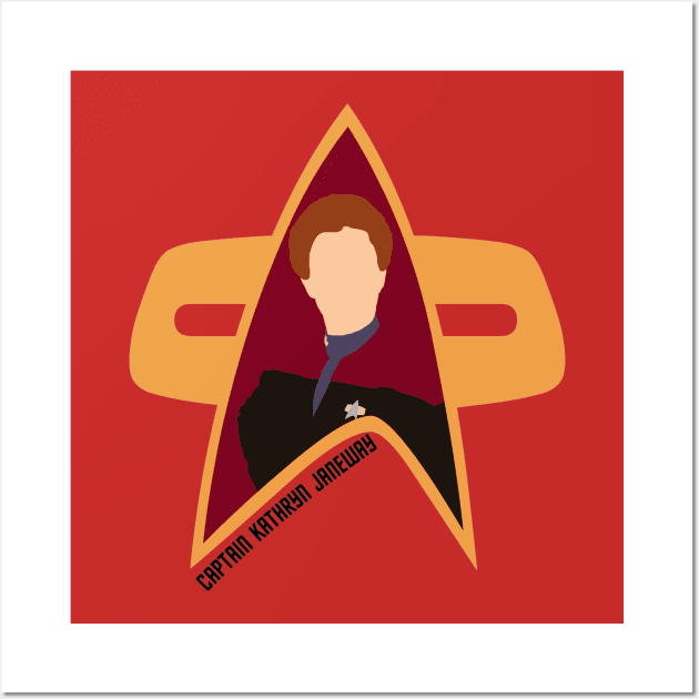 Captain Kathryn Janeway - Star Trek, Voyager Wall Art by Sutilmente